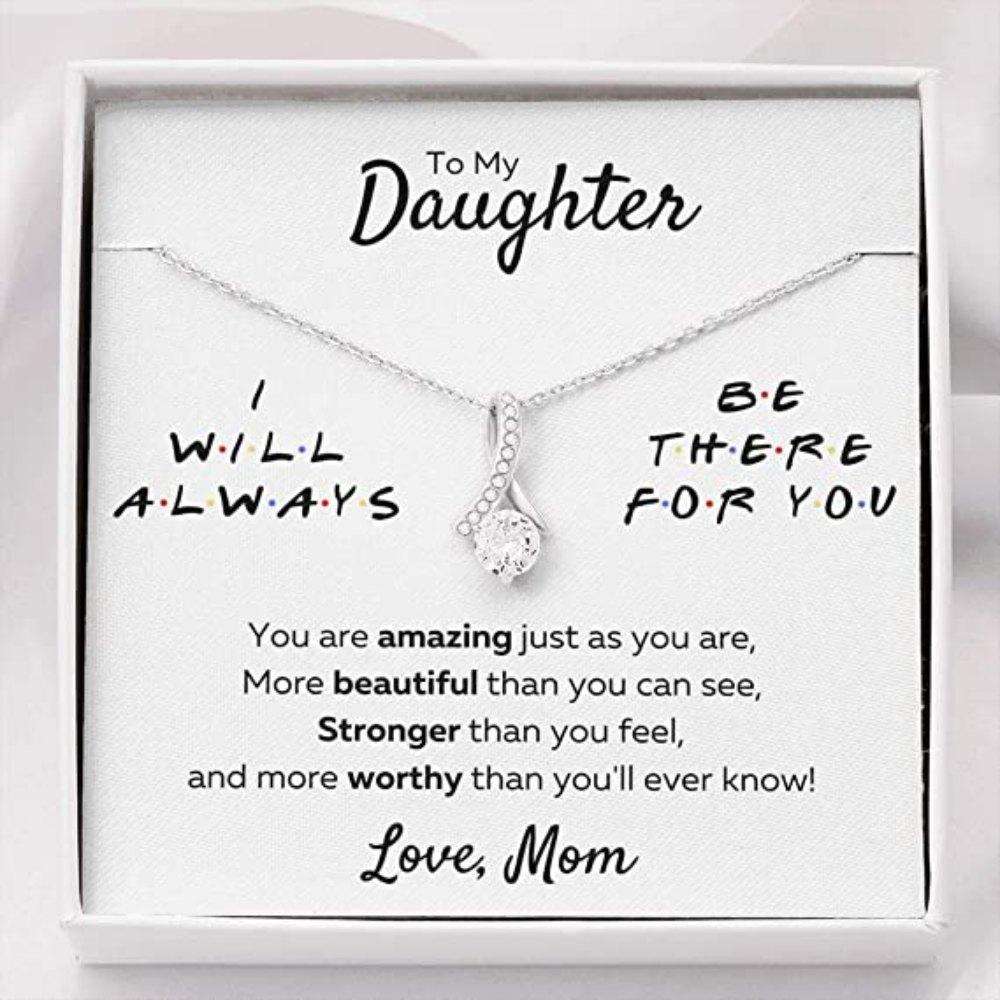 Daughter Necklace, To My Daughter From Mom Œthere For You “ Amazing Just As You Are” Necklace. Gift For Daughter. Necklace For Daughter Dughter's Day Rakva