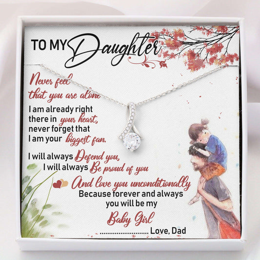 Daughter Necklace To My Daughter, Gift For Daughter “ Alluring Beauty Necklace V2 Dughter's Day Rakva