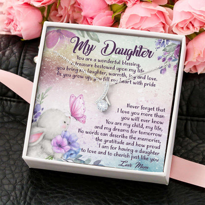 Daughter Necklace To My Daughter, Gift For Daughter “ Alluring Beauty Necklace V3 Dughter's Day Rakva