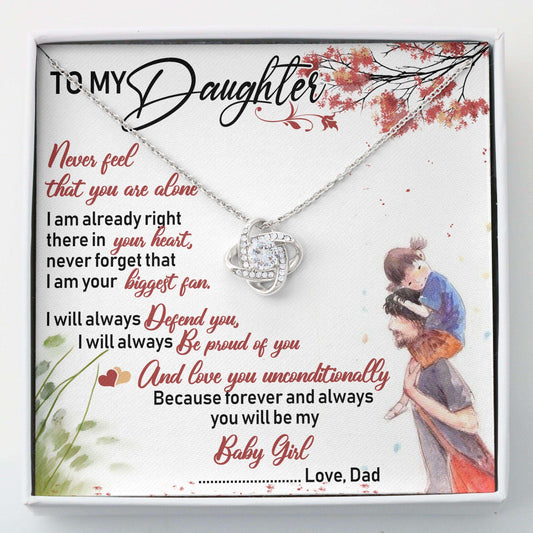 Daughter Necklace To My Daughter, Gift For Daughter “ Love Knot Necklace V3 Dughter's Day Rakva