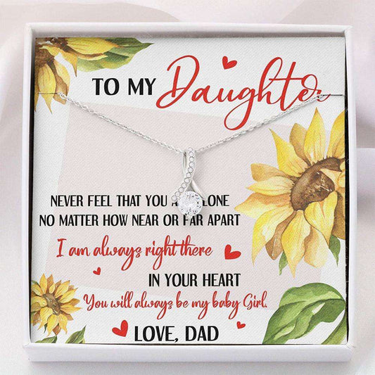 Daughter Necklace “ To My Daughter Gift For Daughter “ Necklace With Gift Box Dughter's Day Rakva