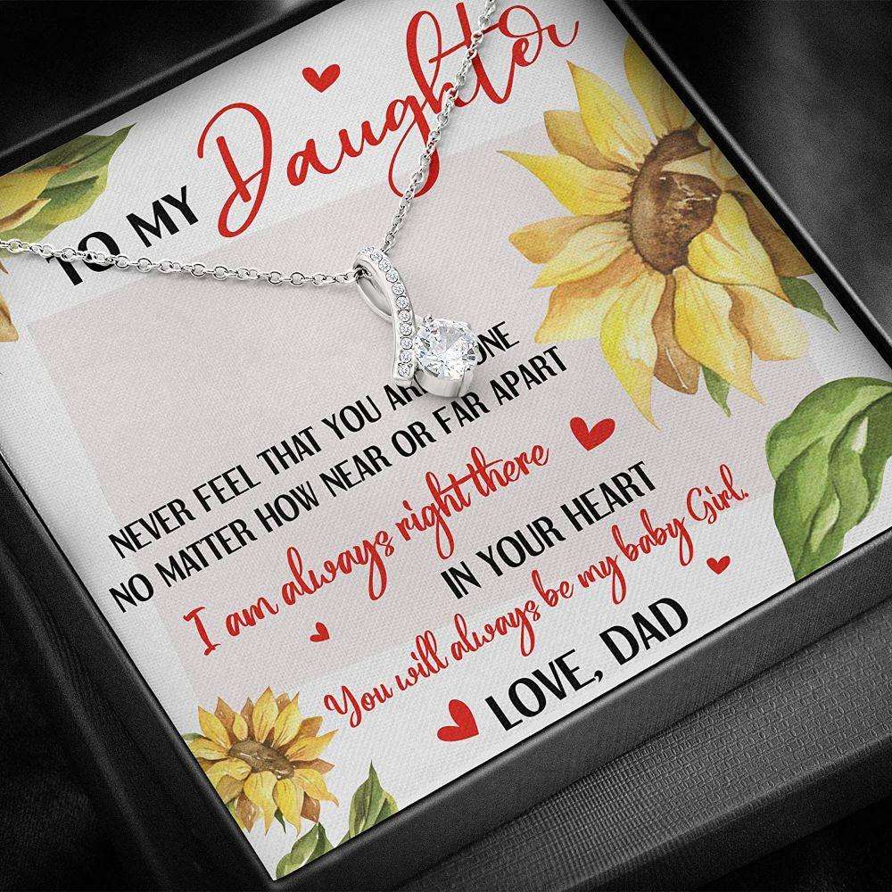 Daughter Necklace “ To My Daughter Gift For Daughter “ Necklace With Gift Box Dughter's Day Rakva