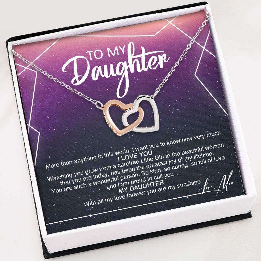 Daughter Necklace “ To My Daughter Gift Necklace Necklace With Gift Box For Birthday Christmas Dughter's Day Rakva