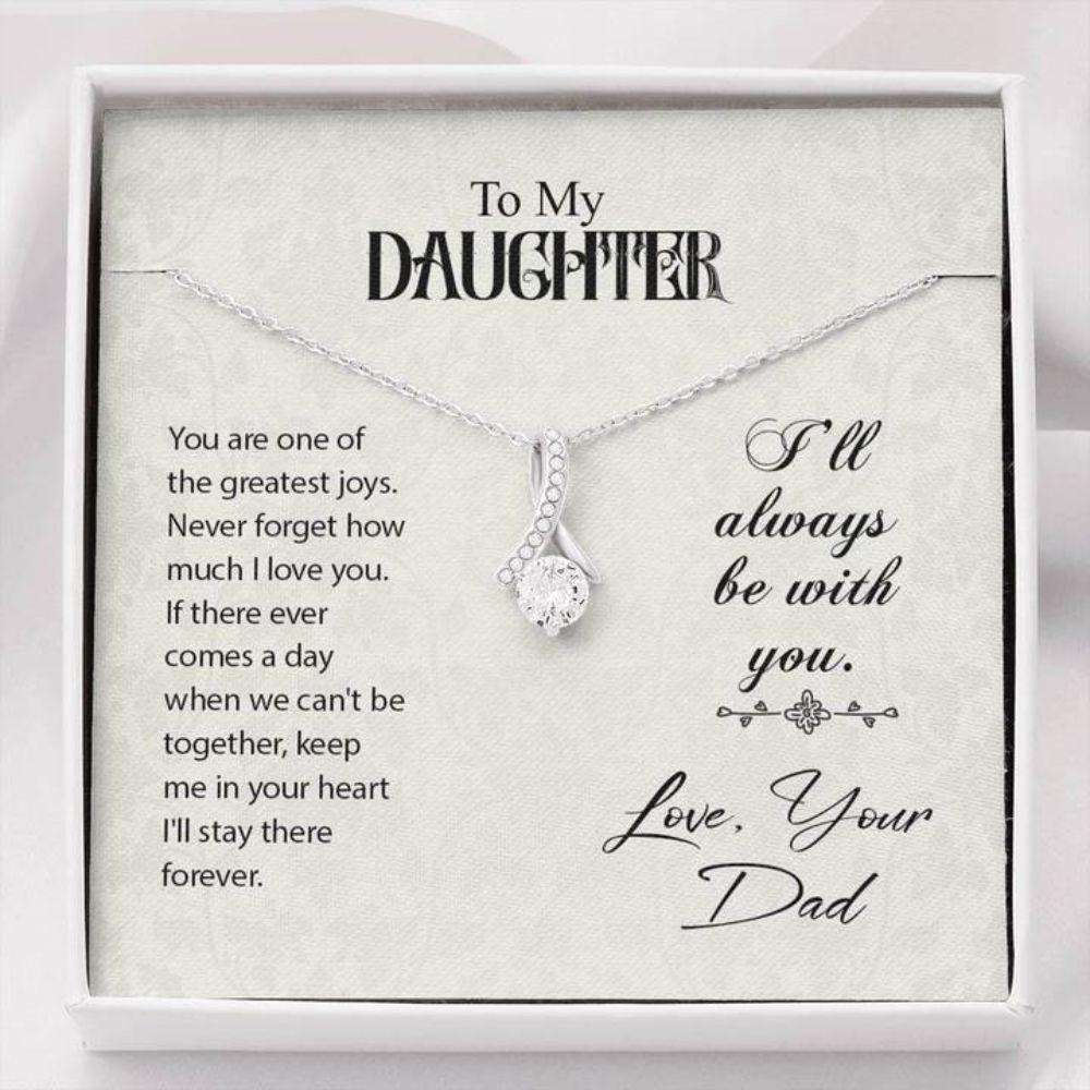 Daughter Necklace, To My Daughter Greatest Joys Alluring Beauty Necklace Gift Dughter's Day Rakva