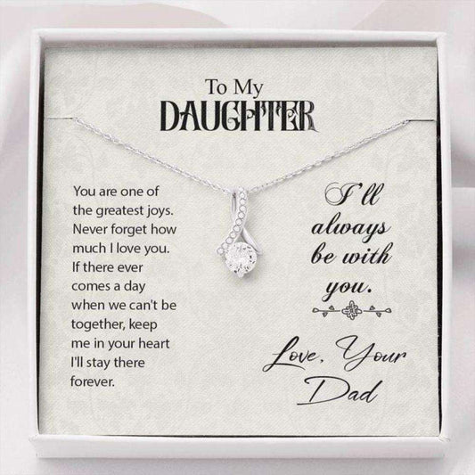 Daughter Necklace, To My Daughter Greatest Joys Alluring Beauty Necklace Gift Dughter's Day Rakva