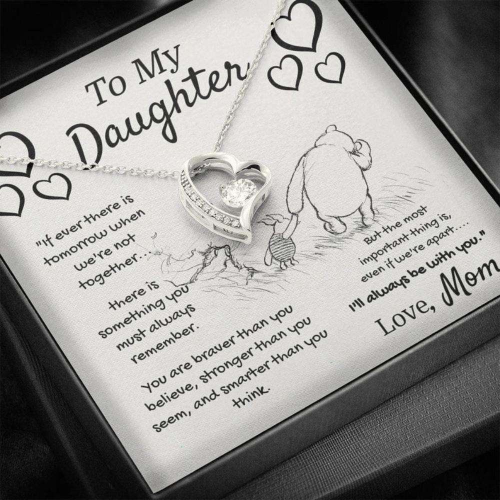 Daughter Necklace, To My Daughter I Love You To The Moon And Back Necklace, Mother Daughter Necklace Dughter's Day Rakva