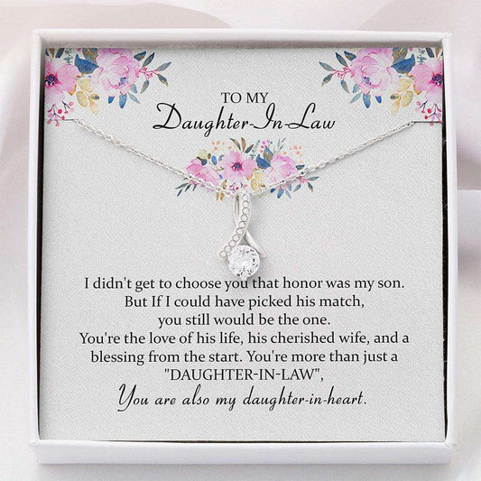 Daughter Necklace, To My Daughter In Law Necklace Gift “ Daughter In Law Gift Dughter's Day Rakva