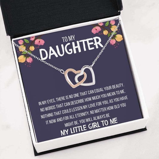 Daughter Necklace, To My Daughter My Little Girl To Me Necklace Gift Dughter's Day Rakva