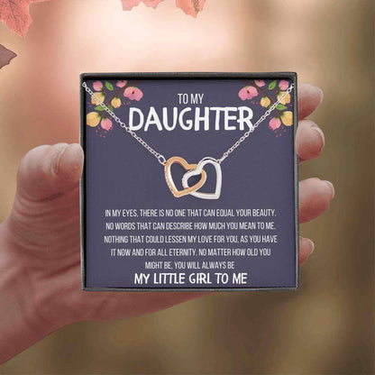 Daughter Necklace, To My Daughter My Little Girl To Me Necklace Gift Dughter's Day Rakva