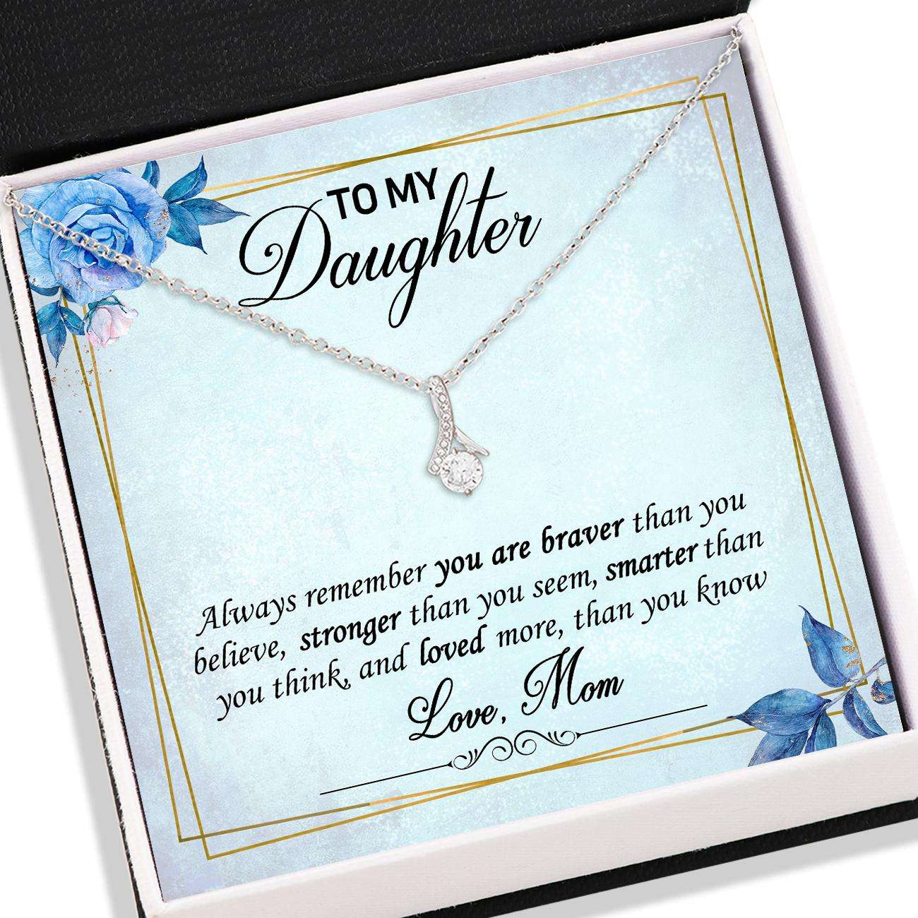 Daughter Necklace, To My Daughter Necklace “ Alluring Beauty Necklace “ Jewelry For Daughter Gifts Dughter's Day Rakva