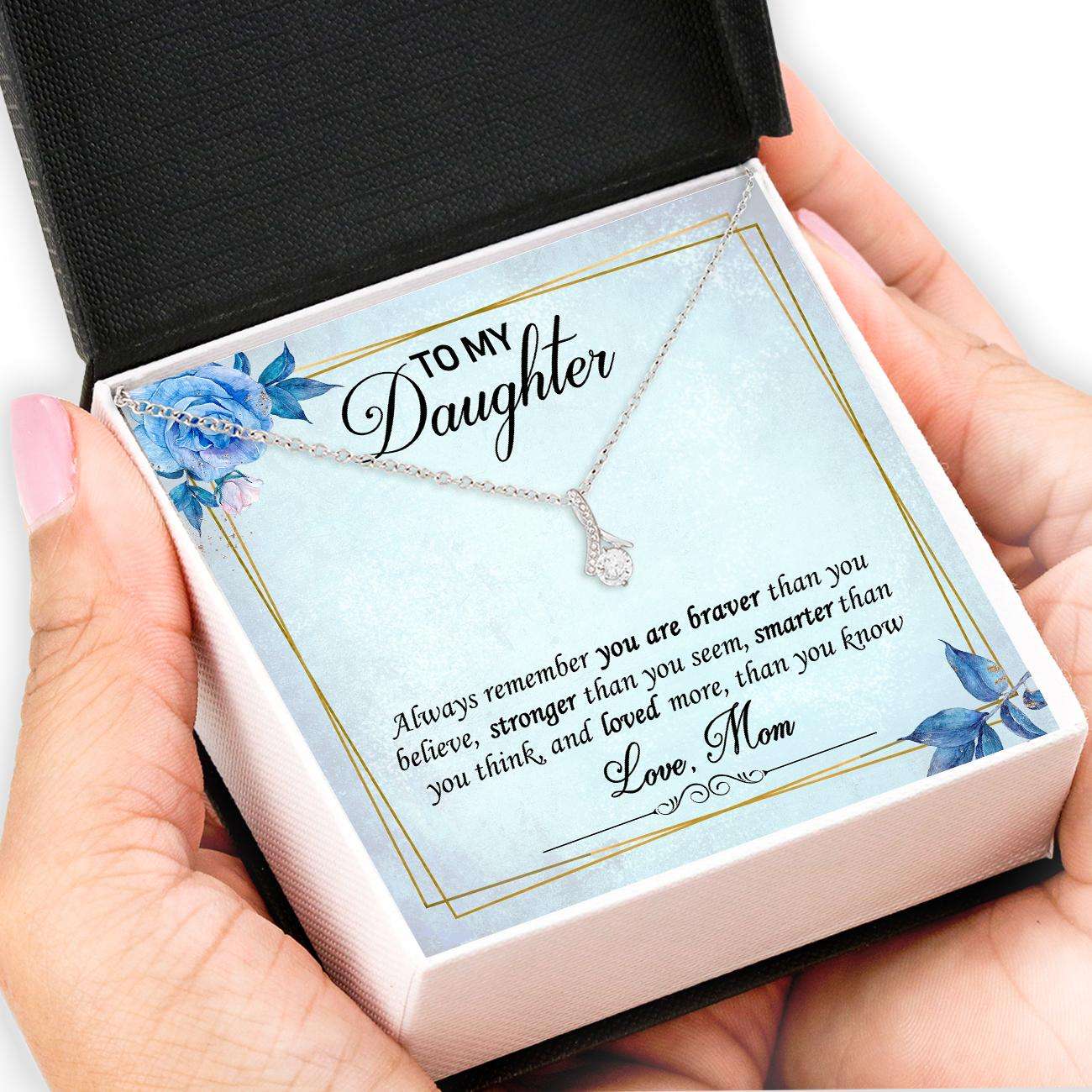 Daughter Necklace, To My Daughter Necklace “ Alluring Beauty Necklace “ Jewelry For Daughter Gifts Dughter's Day Rakva