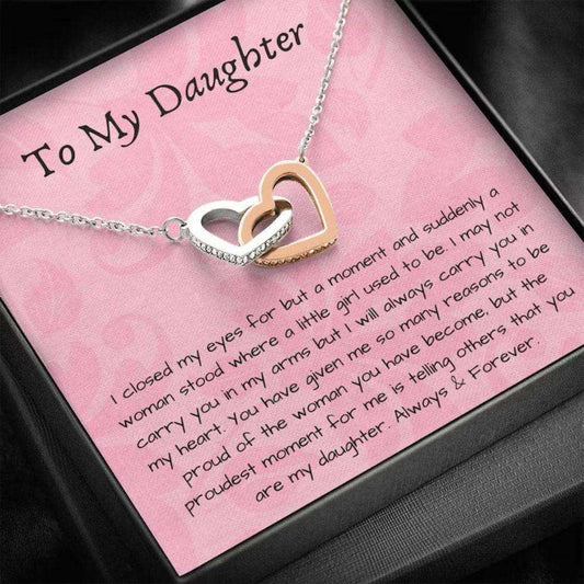 Daughter Necklace, To My Daughter Necklace “ Always & Forever “ Gift For Daughter Birthday Dughter's Day Rakva