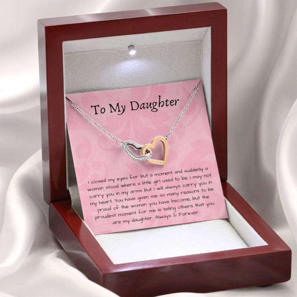 Daughter Necklace, To My Daughter Necklace “ Always & Forever “ Gift For Daughter Birthday Dughter's Day Rakva