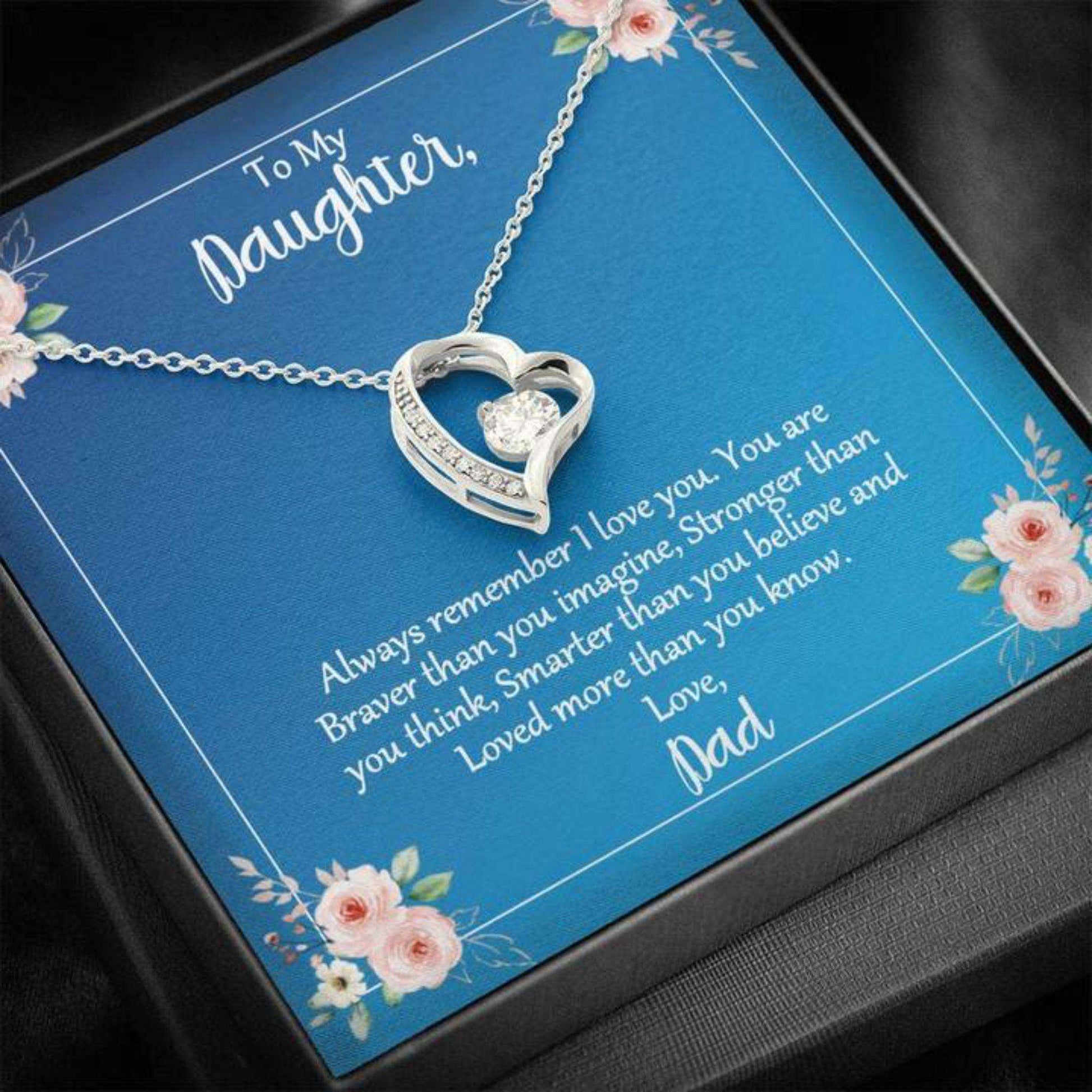 Daughter Necklace, To My Daughter Necklace, Always Remember I Love You, Gift From Dad Dughter's Day Rakva