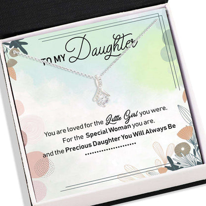 Daughter Necklace, To My Daughter Necklace Card Message “ Jewelry Gift For Daughter V1 Dughter's Day Rakva