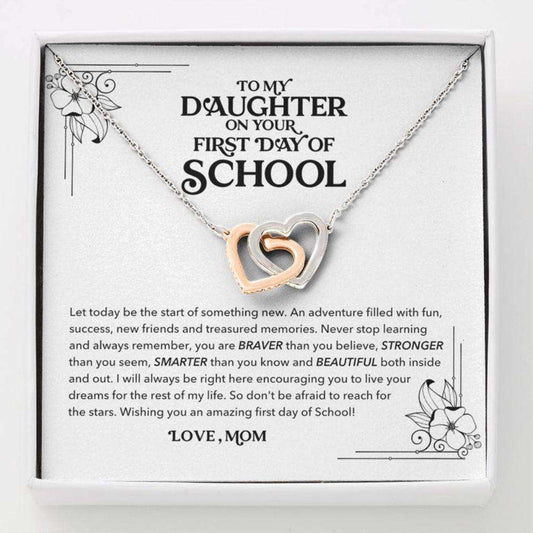 Daughter Necklace, To My Daughter Necklace, First Day Of School Gift, Back To School Gift Dughter's Day Rakva