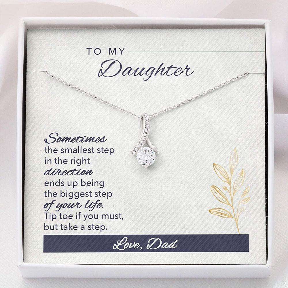 Daughter Necklace “ To My Daughter Necklace From Dad Necklace With Gift Box For Birthday Christmas Dughter's Day Rakva