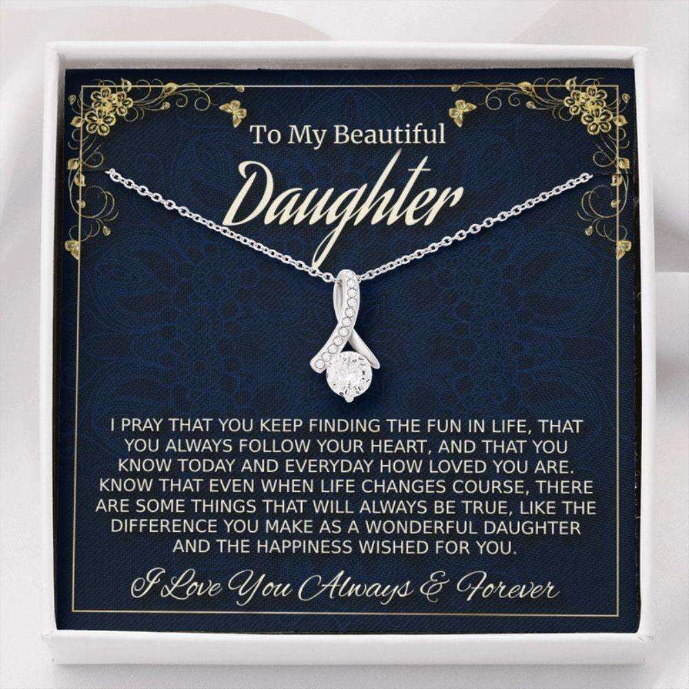 Daughter Necklace, To My Daughter Necklace Gift, Daughter Birthday Christmas Gift, Gift For Daughter From Mom Dughter's Day Rakva