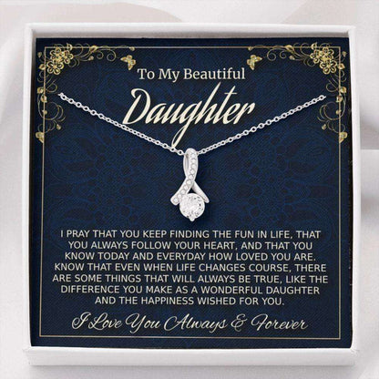 Daughter Necklace, To My Daughter Necklace Gift, Daughter Birthday Christmas Gift, Gift For Daughter From Mom Dughter's Day Rakva