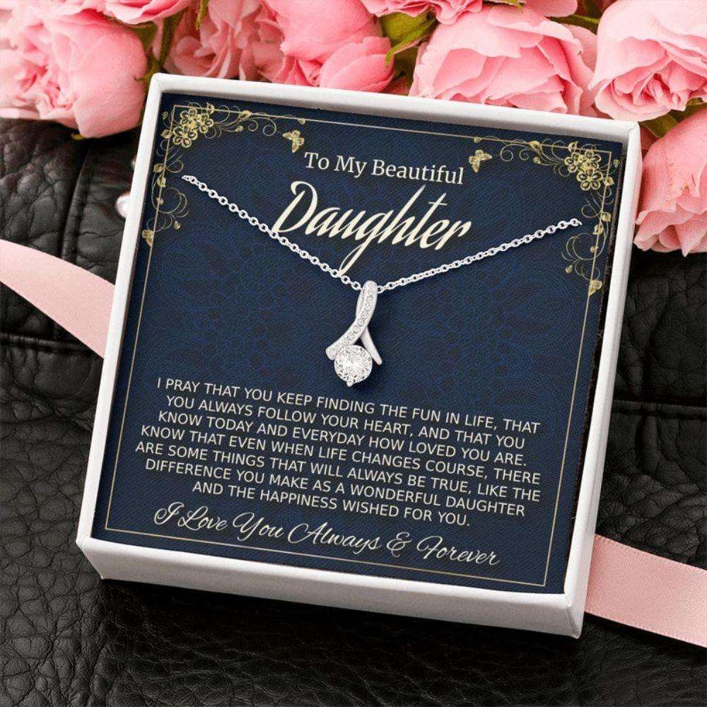 Daughter Necklace, To My Daughter Necklace Gift, Daughter Birthday Christmas Gift, Gift For Daughter From Mom Dughter's Day Rakva