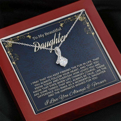 Daughter Necklace, To My Daughter Necklace Gift, Daughter Birthday Christmas Gift, Gift For Daughter From Mom Dughter's Day Rakva