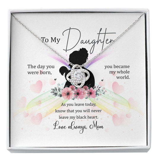 Daughter Necklace, To My Daughter Necklace Gift Ever In My Black Necklace With Gift Box Custom Necklace Dughter's Day Rakva