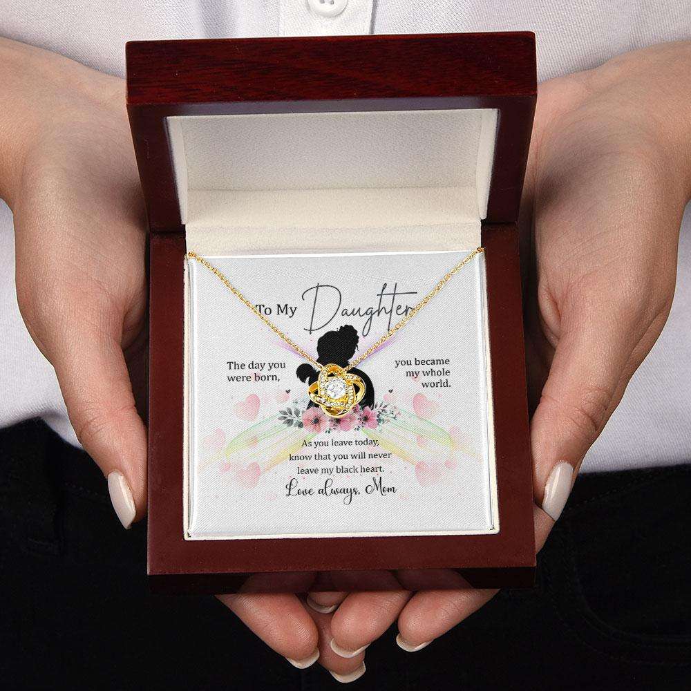 Daughter Necklace, To My Daughter Necklace Gift Ever In My Black Necklace With Gift Box Custom Necklace Dughter's Day Rakva