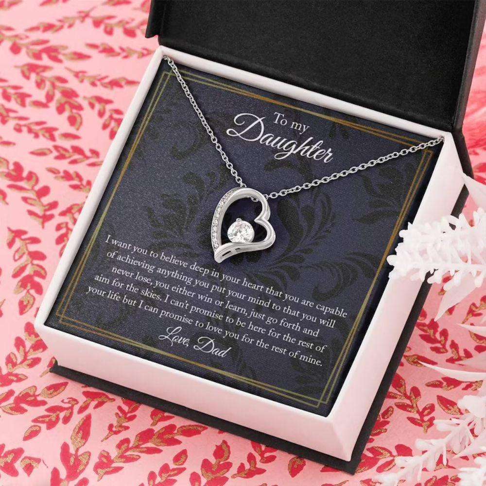 Daughter Necklace, To My Daughter Necklace, Gift For Daughter, Birthday Gift For Daughter From Dad Gifts For Daughter Rakva