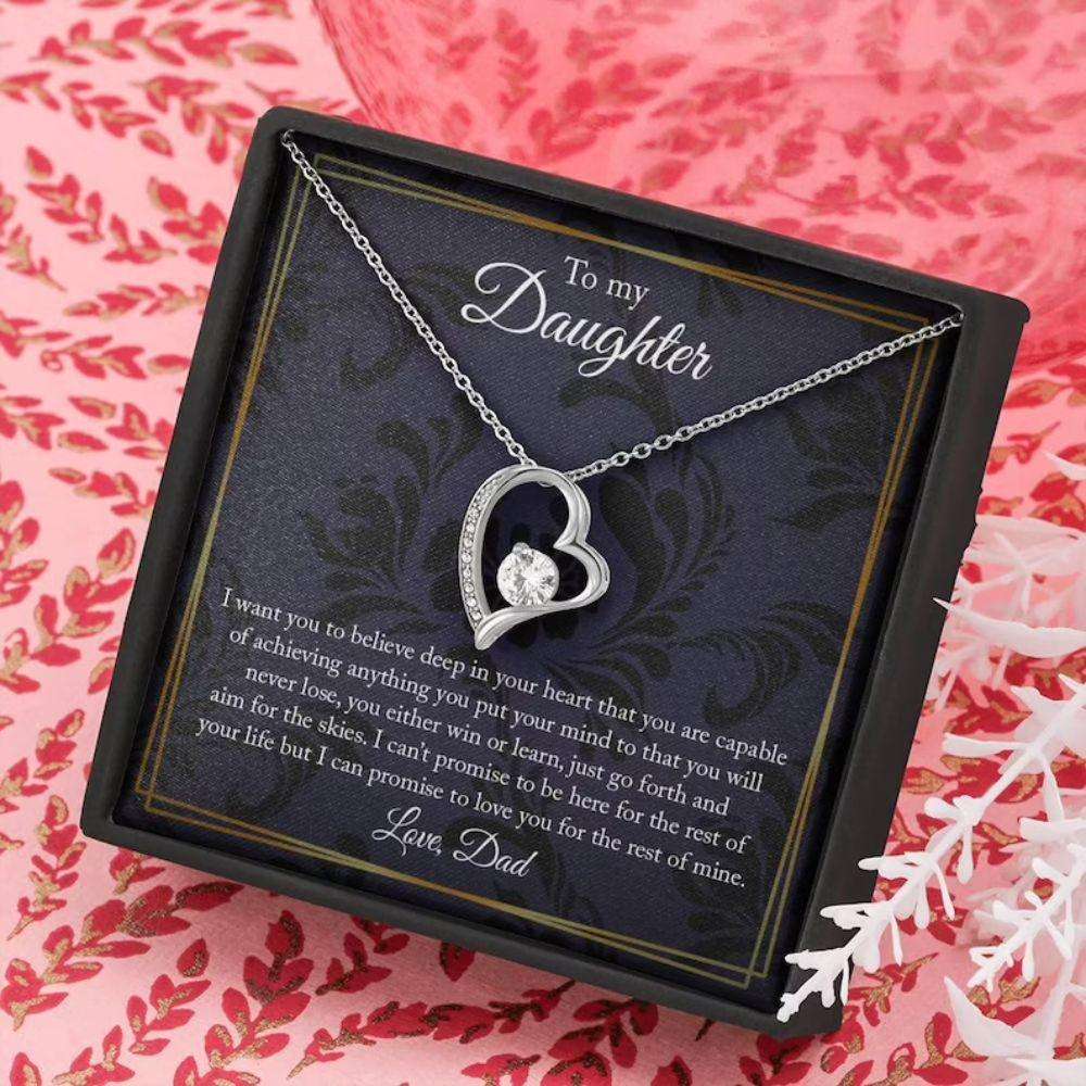 Daughter Necklace, To My Daughter Necklace, Gift For Daughter, Birthday Gift For Daughter From Dad Gifts For Daughter Rakva