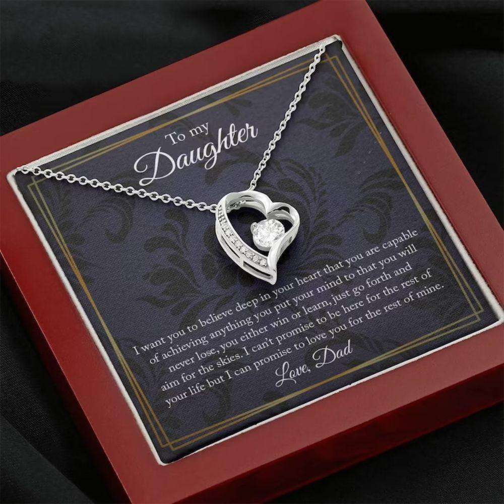 Daughter Necklace, To My Daughter Necklace, Gift For Daughter, Birthday Gift For Daughter From Dad Gifts For Daughter Rakva