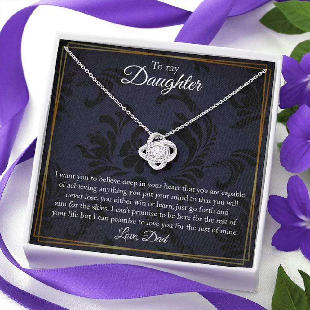 Daughter Necklace, To My Daughter Necklace, Gift For Daughter, Birthday Gift For Daughter From Dad Gifts For Daughter Rakva