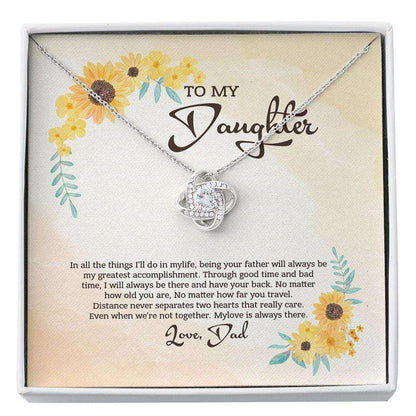 Daughter Necklace, To My Daughter Necklace, Gift For Daughter From Dad, Daughter Father Custom Necklace Dughter's Day Rakva