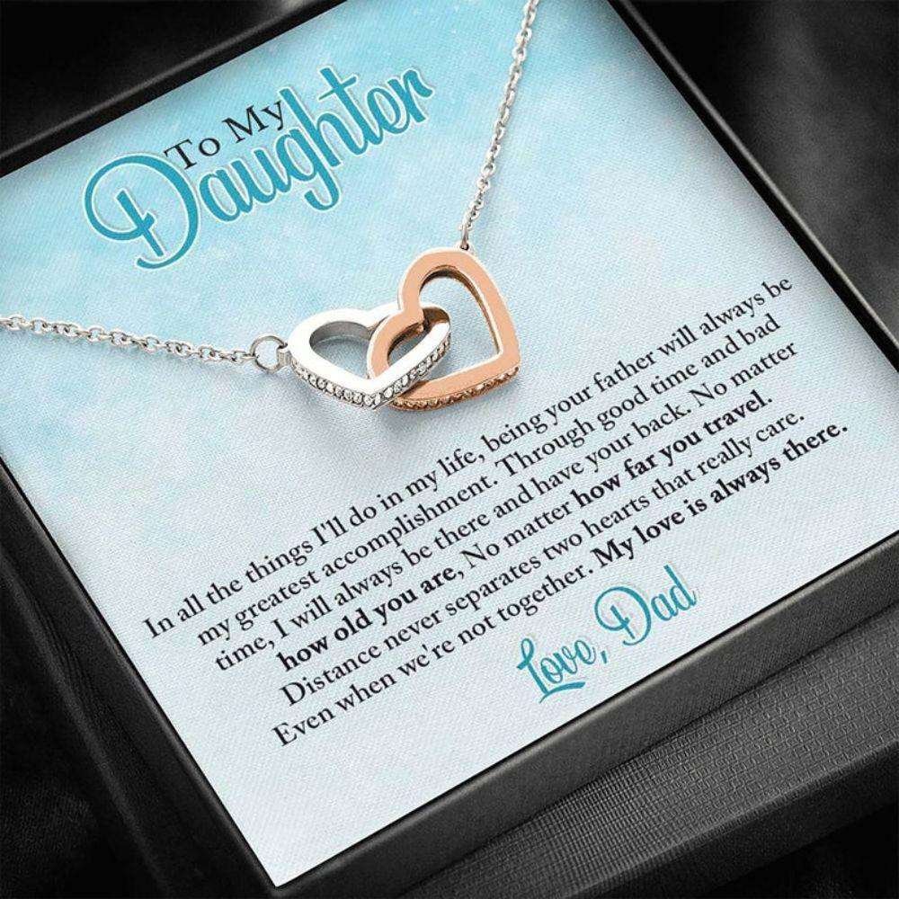 Daughter Necklace, To My Daughter Necklace, Gift For Daughter From Dad, Daughter Father Necklace Dughter's Day Rakva