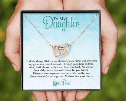 Daughter Necklace, To My Daughter Necklace, Gift For Daughter From Dad, Daughter Father Necklace Dughter's Day Rakva