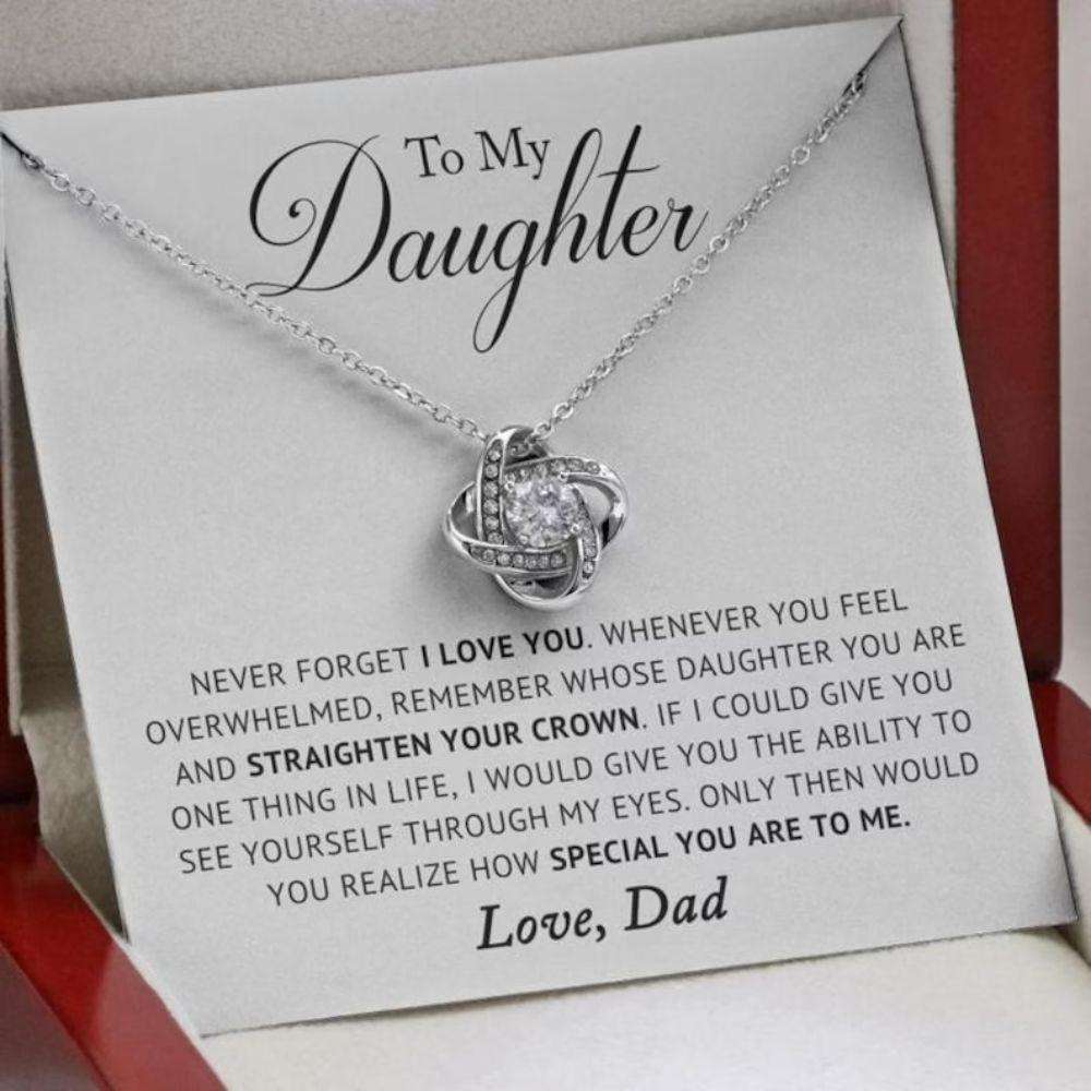 Daughter Necklace, To My Daughter Necklace, Gift For Daughter From Dad, Daughter’S Birthday Gift Dughter's Day Rakva