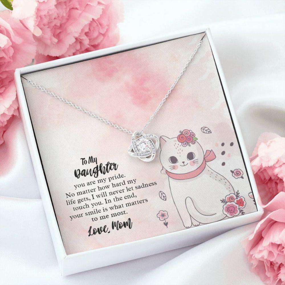 Daughter Necklace, To My Daughter Necklace, Gift For Daughter From Mom, Cat Daughter Love Necklace Dughter's Day Rakva