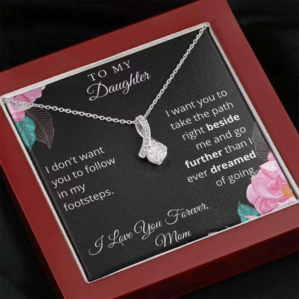 Daughter Necklace, To My Daughter Necklace, Gift For Daughter From Mom, Daughter Christmas Gift Dughter's Day Rakva