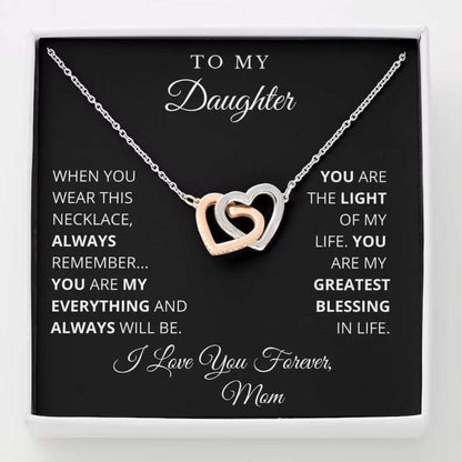 Daughter Necklace, To My Daughter Necklace, Gift For Daughter From Mom, Daughter Mother Necklace Dughter's Day Rakva