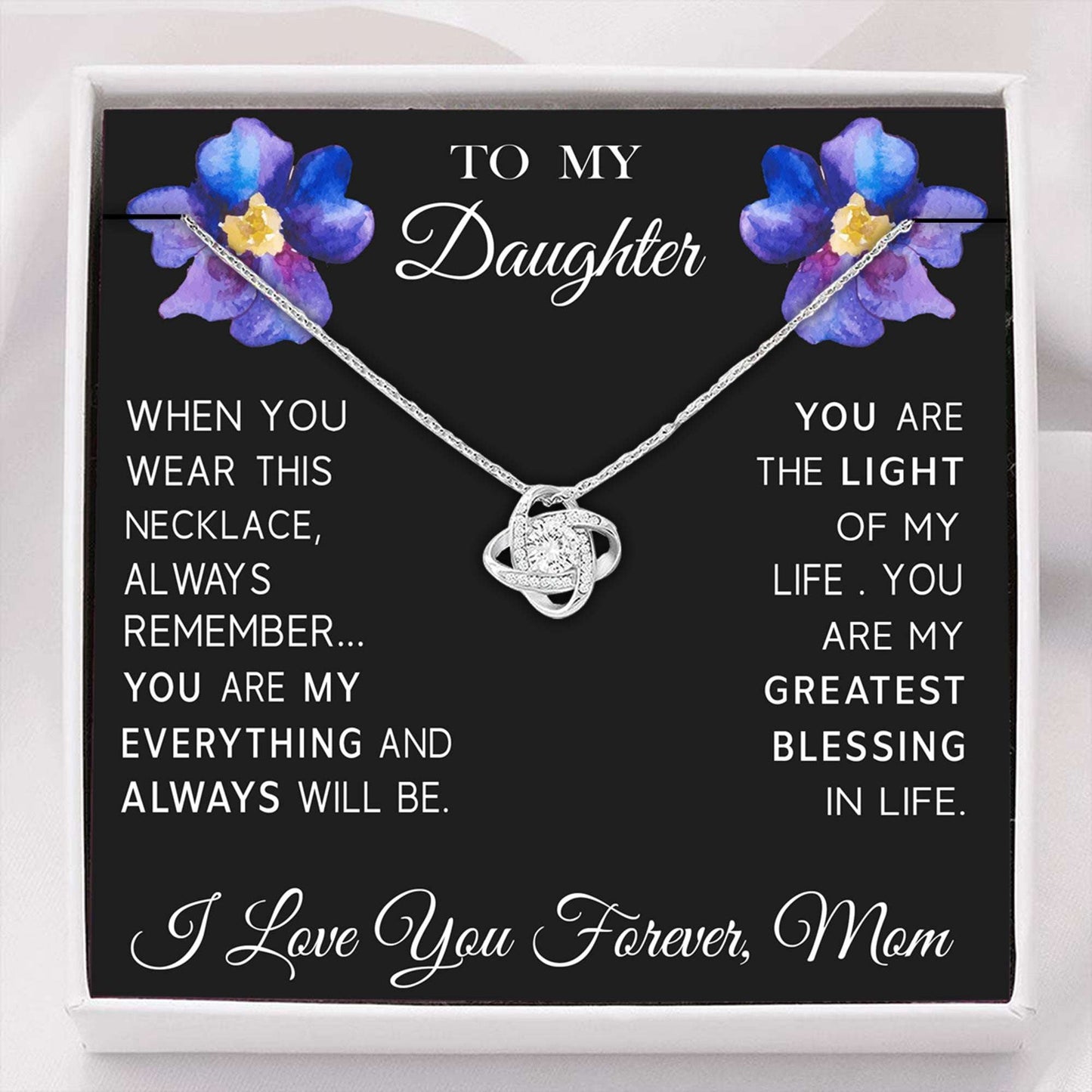 Daughter Necklace, To My Daughter Necklace, Gift For Daughter From Mom, Daughter Mother Necklace Dughter's Day Rakva