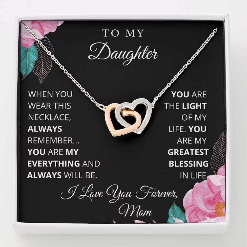 Daughter Necklace, To My Daughter Necklace, Gift For Daughter From Mom, Daughter Mother Necklace Dughter's Day Rakva