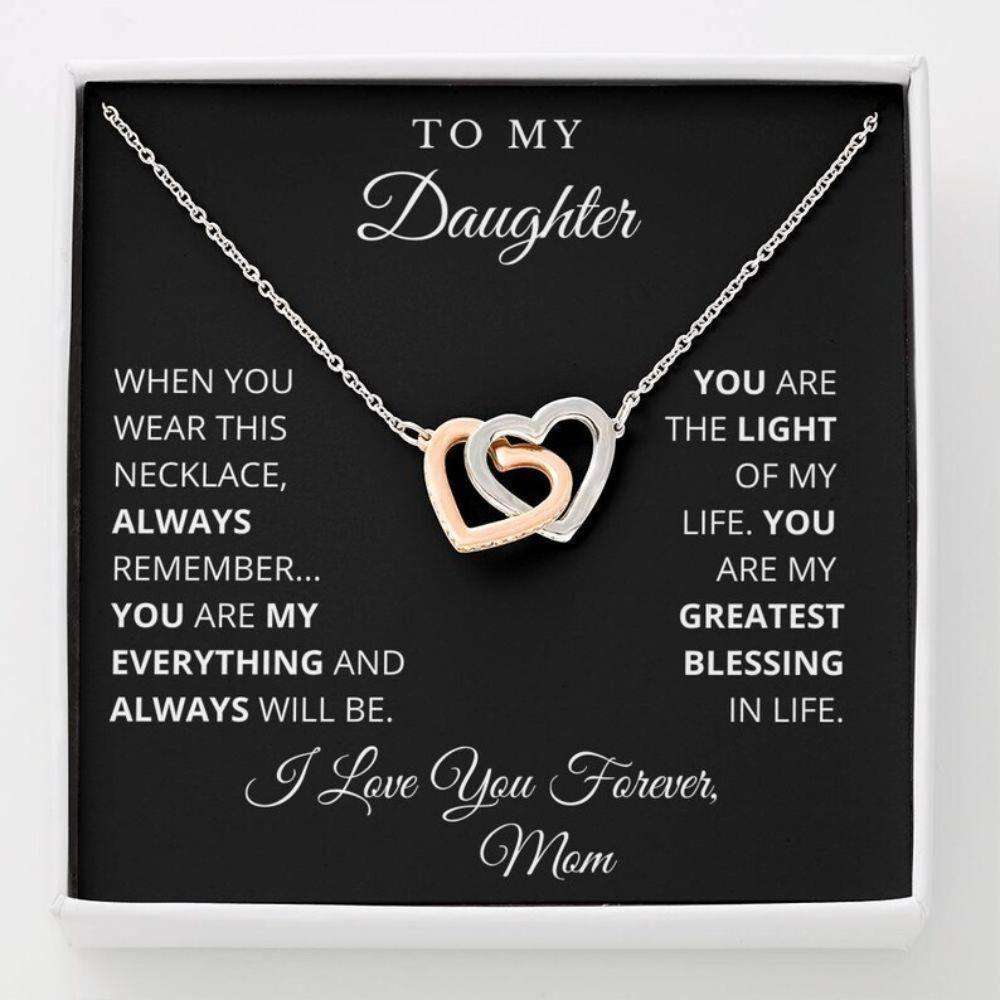 Daughter Necklace, To My Daughter Necklace, Gift For Daughter From Mom, Daughter Mother Necklace Dughter's Day Rakva