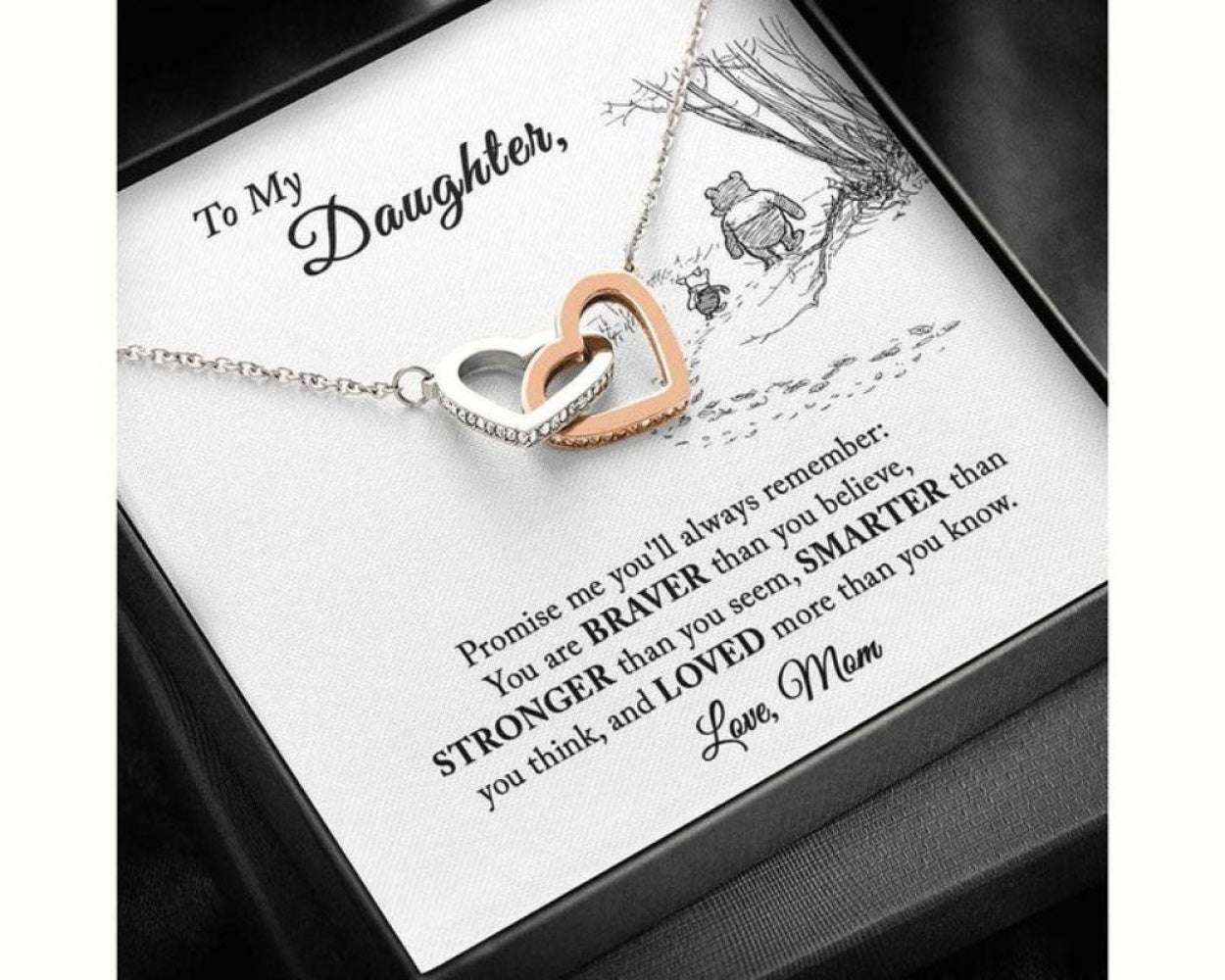 Daughter Necklace, To My Daughter Necklace, Gift For Daughter From Mom, Mother Daughter Necklace Dughter's Day Rakva