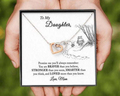 Daughter Necklace, To My Daughter Necklace, Gift For Daughter From Mom, Mother Daughter Necklace Dughter's Day Rakva