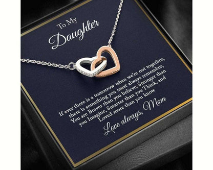 Daughter Necklace, To My Daughter Necklace, Gift For Daughter From Mom, Mother Daughter Necklace Dughter's Day Rakva