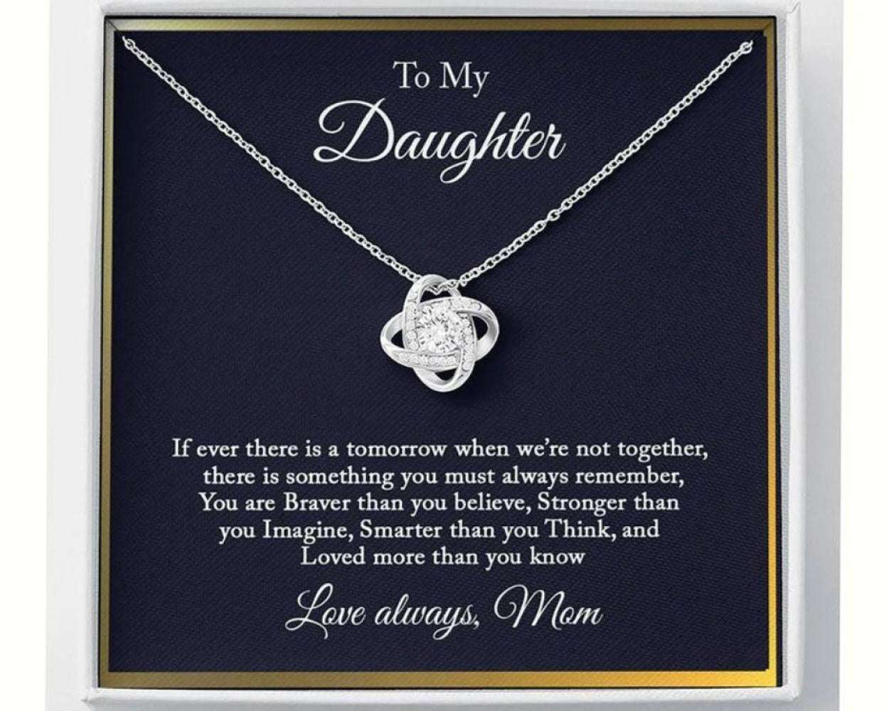 Daughter Necklace, To My Daughter Necklace, Gift For Daughter From Mom, Mother Daughter Necklace Dughter's Day Rakva