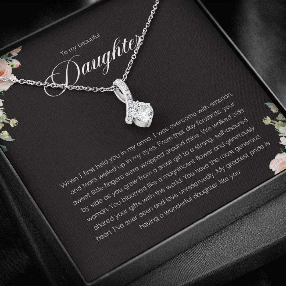 Daughter Necklace, To My Daughter Necklace Gift, Gift From Mom To Daughter, Daughter Gift, Beauty Necklace Dughter's Day Rakva