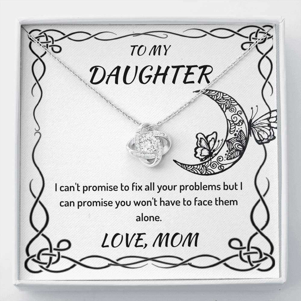 Daughter Necklace, To My Daughter Necklace Gift “ I Can’T Promise “ Gift For Her Necklace Dughter's Day Rakva