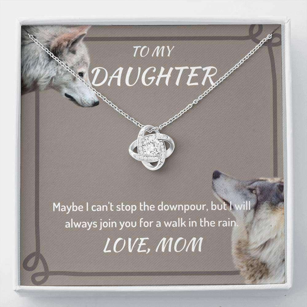 Daughter Necklace, To My Daughter Necklace Gift “ I Can’T Stop The Downpour “ You Are Adorable Necklace Dughter's Day Rakva