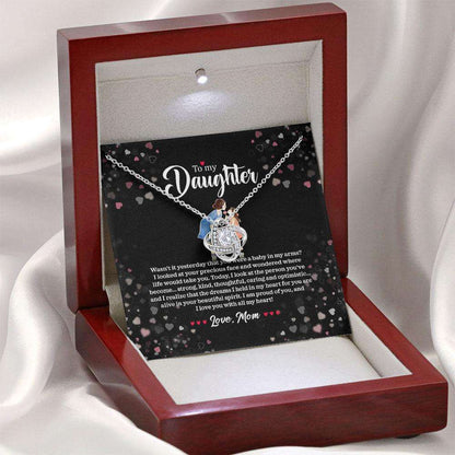 Daughter Necklace, To My Daughter Necklace Gift “ I’M So Proud Of You, Gift For Daughter Custom Necklace Dughter's Day Rakva