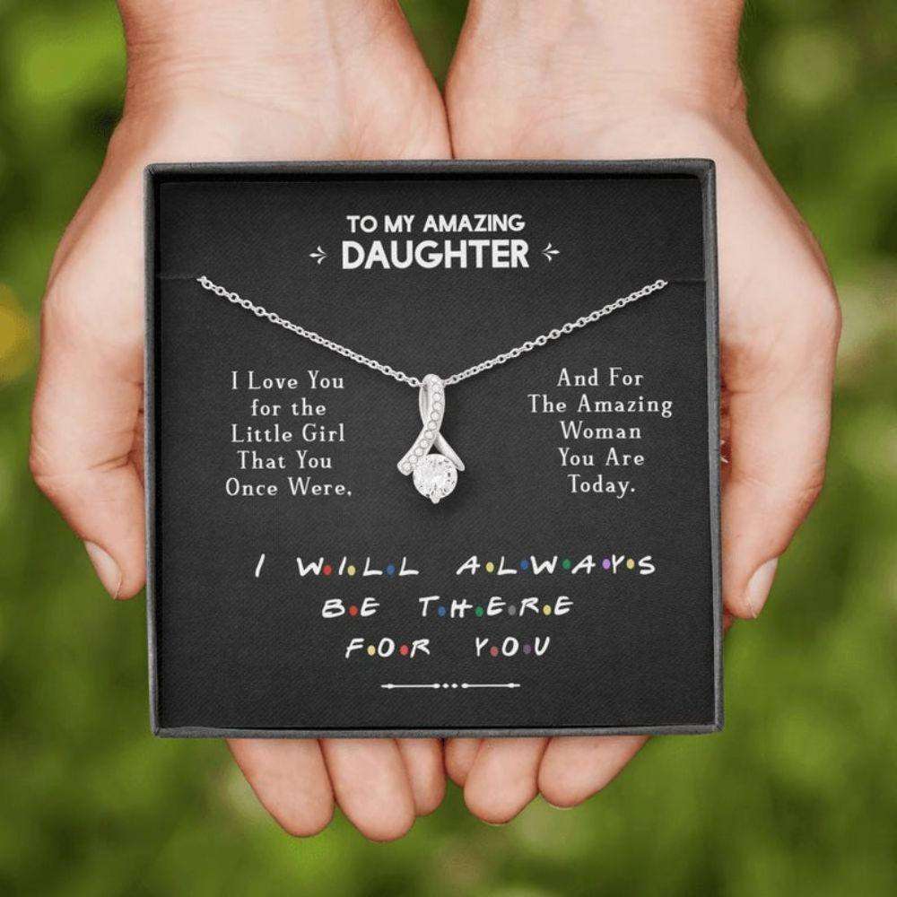 Daughter Necklace, To My Daughter Necklace Gift “ My Little Girl “ Friends Tv Show Gift Dughter's Day Rakva
